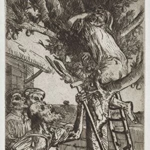 The Pear Thief, No. 1, c. 1890. Creator: Alphonse Legros (French, 1837-1911)