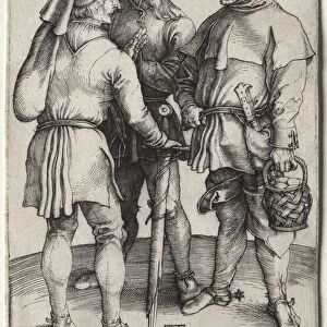 Three Peasants in Conversation, c. 1497. Creator: Albrecht Dürer (German, 1471-1528)