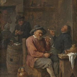 Peasants Smoking in an Inn, c. 1640. Creator: David Teniers (Flemish, 1610-1690)