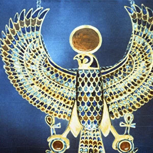 Pectoral showing the god Horus, Ancient Egyptian, 18th Dynasty, c1325 BC