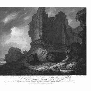 Peel Castle, 1783. Creators: Thomas Hearne, William Byrne, Thomas Medland