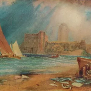 Château de Pembroke, Pays de Galles, c1829. Artiste : JMW Turner