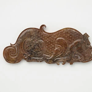 Pendant in the form of a crouching tiger, Eastern Zhou dynasty, 475-221 BCE