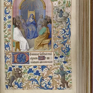 Pentecost (Book of Hours), 1450-1499. Artist: Fouquet, Jean (workshop)