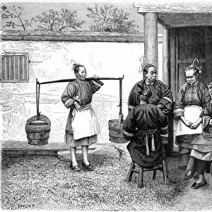 People of the Fokien province, China, 1895. Artist: Hildibrand
