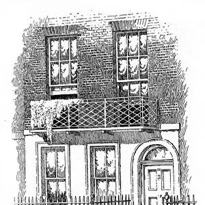 Percy Bysshe Shelleys house, Marchmont Street, Bloomsbury, London, 1912. Artist: Frederick Adcock