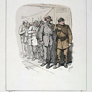 Perquisition dans une Imprimerie, Paris Commune, 1871