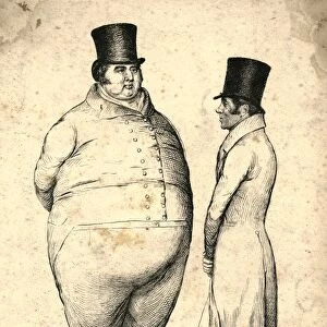 Two Personages of Great Weight on the Turf. Query_Which is the weightier ?, 1829