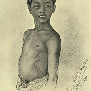 Pesamen - a Javanese boy from Surubaya, Java, 1898. Creator: Christian Wilhelm Allers