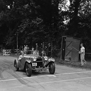 Peter Clarks HRG, winner of a silver award at the MCC Torquay Rally, July 1937