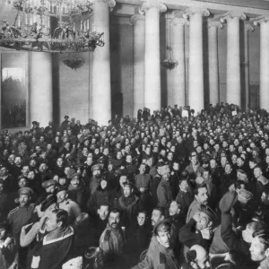 Petrograd Soviet of Workers and Soldiers Deputies, Tauride Palace, Russia, 1917