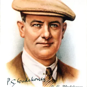 PG Wodehouse, English novelist and writer, 1937