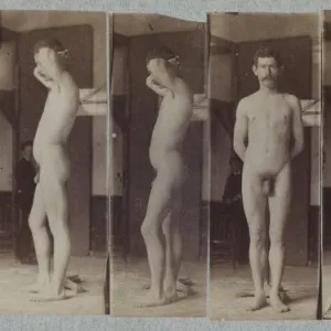 Photographs of a Standing Male Nude Model ( Joseph Smith ), c. 1883. Creator