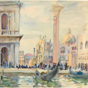 The Piazzetta, c. 1911. Creator: John Singer Sargent