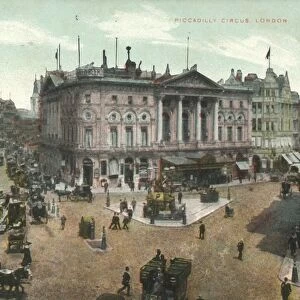 Piccadilly Circus, London, late 19th-early 20th century. Creator: Unknown