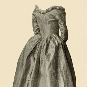 Picture of a blue interesting gown worn by Mrs St Clair, c1760, (1937). Creator: Unknown