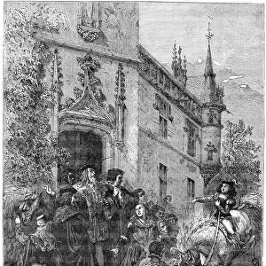 Pierre du Terrail leaves his family, 1898. Artist: Piaud