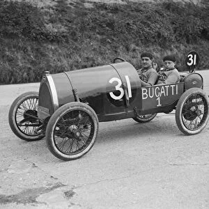 Pierre de Vizcaya in his Bugatti at the JCC 200 Mile Race, Brooklands, Surrey, 1921