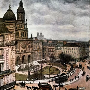 Place de la Trinity in Paris, 1911. Artist: Albert Marquet