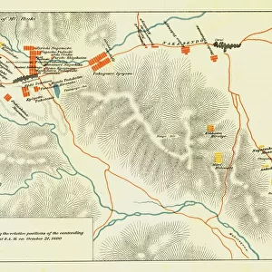 Plan of the Battle of Sekigahara, October 21st 1600, 1903. Creator: Unknown