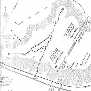 Plan of the Battle of Tel-El-Kebir, (September 13, 1882), c1882