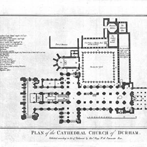 Plan of the Cathedral Church of Durham. late 18th century