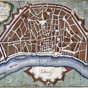 A plan of the city of Cologne A plan of the city of Cologne