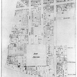 Plan of the Duke of Portlands estate, Soho Square, London, 1907