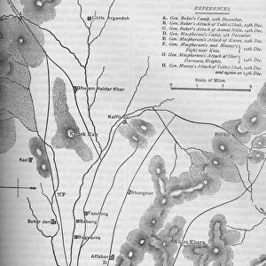 Plan of the Operations Round Cabul, Dec. 9-15, 1879, c1880