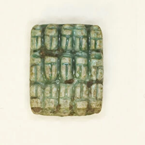 Plaque: 15 Scarabs / Amun is Satisfied, Egypt, Middle Kingdom