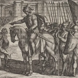 Plate 19: Men from the Fortress Surrender and Pledge Their Lives to Civilis