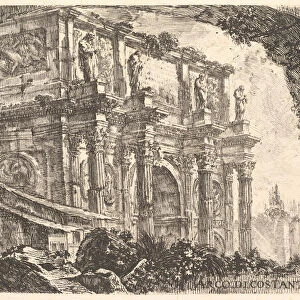 Plate 9: Arch of Constantine in Rome (Arco di Costantino in Roma), ca. 1748