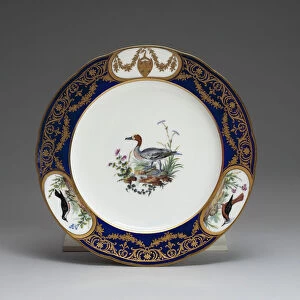 Plate, Sevres, 1792. Creators: Sevres Porcelain Manufactory, Etienne Evans