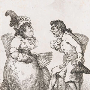 Platonic Lovers, August 1, 1797. August 1, 1797. Creator: Thomas Rowlandson
