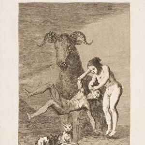 Pllate 60 from Los Caprichos : Trials (Ensayos. ), 1799. Creator: Francisco Goya