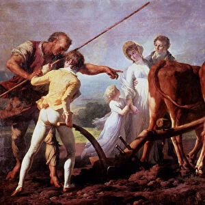 The Ploughing Lesson, 1798. Artist: Francois-Andre Vincent