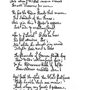 Poem by Dr Doddridge, 1746, (1840). Artist: Philip Doddridge