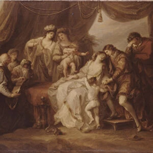 Poisoned Eleanor, 1782. Artist: Kauffmann, Angelika (1741-1807)