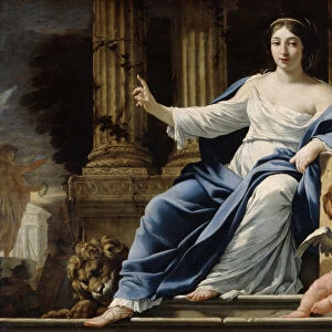 Polyhymnia, Muse of Eloquence, 17th century. Artist: Simon Vouet