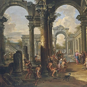 The Pool of Bethesda. Artist: Panini, Giovanni Paolo (1691-1765)