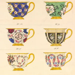 Porcelain Designs, ca. 1825-50. Creator: Anon