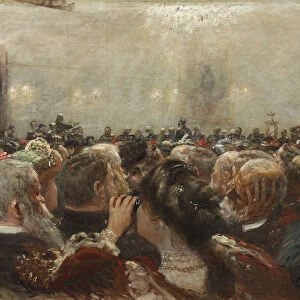 The Port Arthur Trial, 1909. Artist: Dubovskoy, Nikolai Nikanorovich (1859-1918)