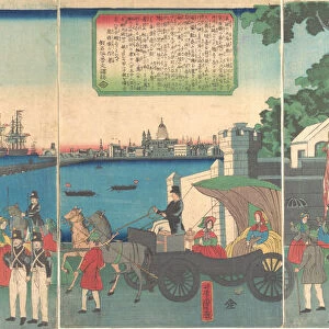 The Port of London England, 2nd month, 1862. Creator: Utagawa Yoshitora