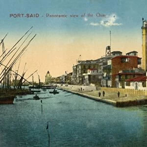 Port-Said - Panoramic view of the Quay, c1918-c1939. Creator: Unknown