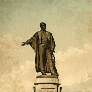 Port Said. - Statue of Ferdinand de Lesseps, c1918-c1939. Creator: Unknown