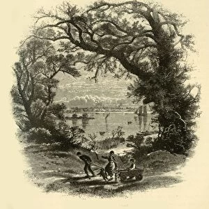 Portland, from Peaks Island, 1874. Creator: John Douglas Woodward