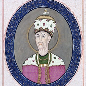 Portrait of Agha Mohammad Khan Qajar (1742-1797), Shah of Persia, c. 1840