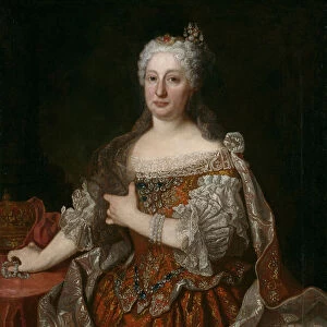 Portrait of Archduchess Maria Anna of Austria (1683-1754), Queen of Portugal, c. 1729. Artist: Ranc, Jean (1674-1735)