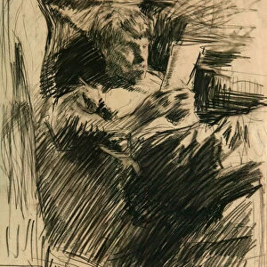 Portrait of the artist and author David Burliuk (1882-1967), 1906. Artist: Brodsky, Isaak Izrailevich (1884-1939)