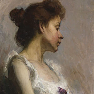 Portrait of the Artists Wife, (1897?). Creator: Henry Ossawa Tanner